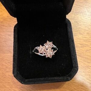 Jenipapo Andalusite Floral Sterling Silver Ring